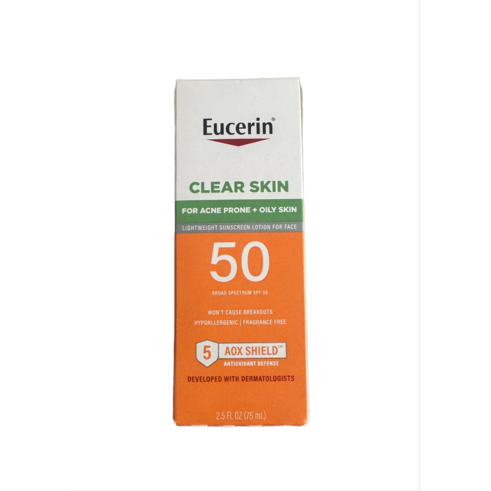 Eucerin Clear Skin Sunscreen Lotion SPF 50 for Acne Prone Skin